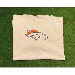 Vintage Denver Broncos shirt mens XXL white long sleeve Reebok Y2K retro 12